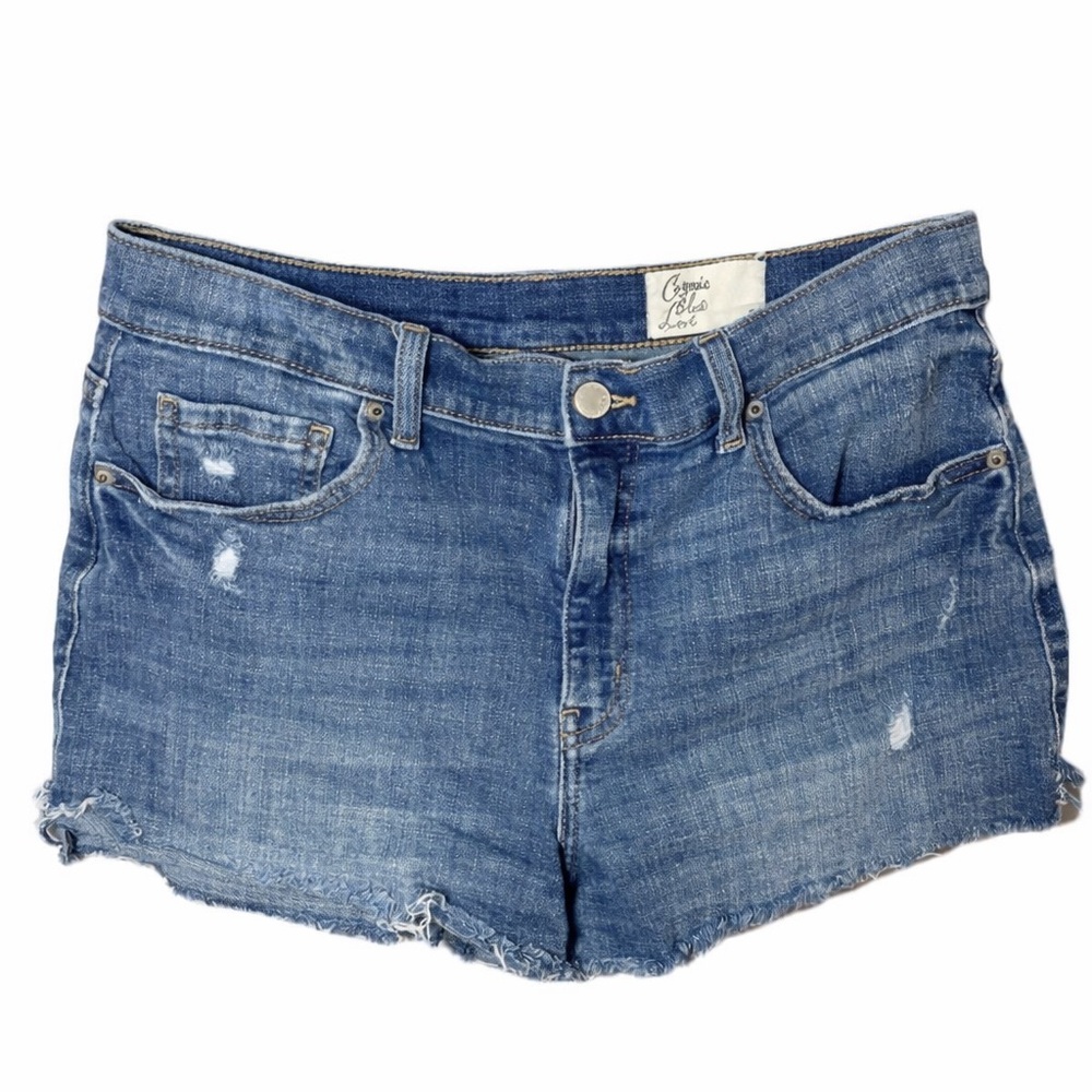 Cosmic Blue Love Denim Shorts - Picture 2 of 4